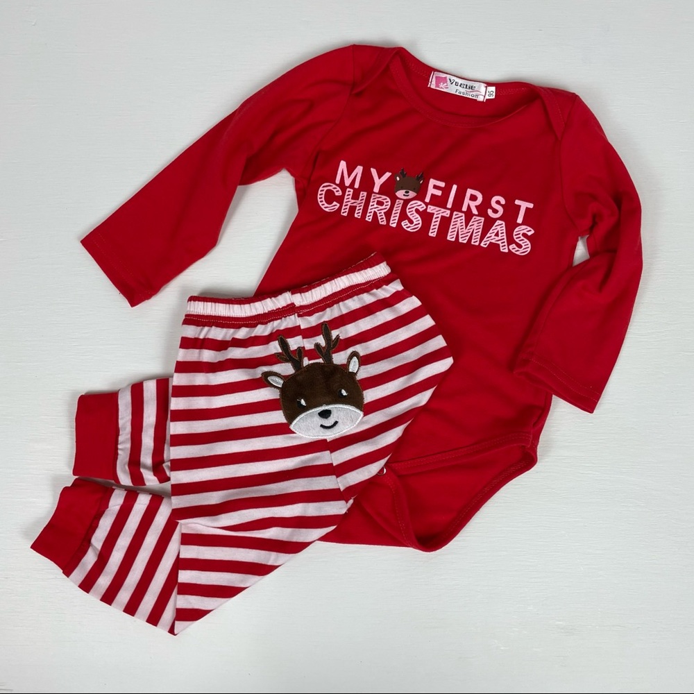 LIKE NEW 18-24 months size My First Christmas reindeer outfit